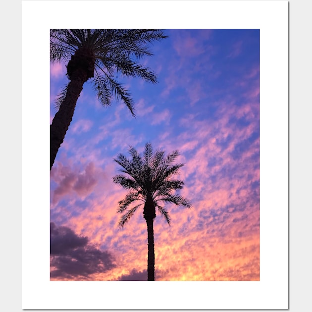 Sunset Palm Trees Wall Art by NewburyBoutique